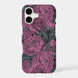 Purple peony flowers