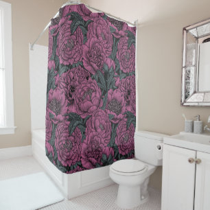 Purple peony flowers