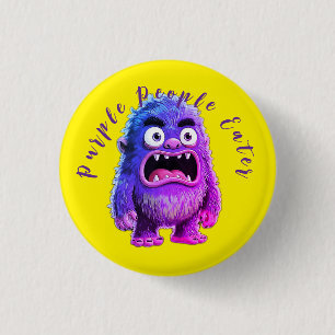 PURPLE PEOPLE EATER 1 INCH ROUND BUTTON