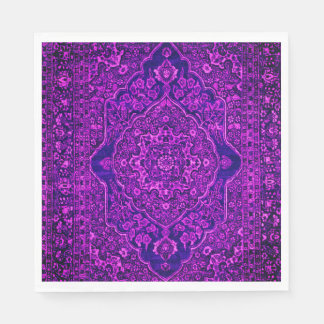 Purple Persian carpet  look - Tabris Napkin