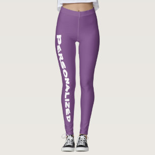 Purple personalized ladies leggings