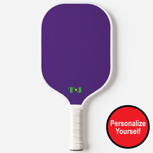 Purple Personalized Monogrammed Pickleball Paddle (Creator Uploaded)