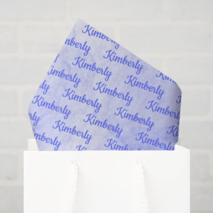 Purple Personalized Name Tissue Paper