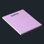 Purple Personalized Notepad<br><div class="desc">Purple Personalized Notepad makes a great gift or stocking stuffer! This will look great on any desk! Comes in your choice of two sizes.</div>
