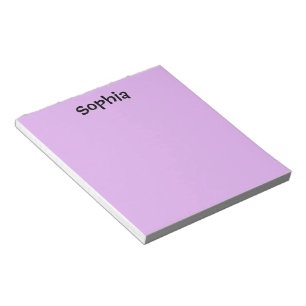 Purple Personalized Notepad