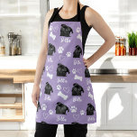 Purple Personalized Pet Photo Dog Lover Instagram Apron<br><div class="desc">Show off your love for your furry companion with the "Cute Custom Love Paw Print Dog Lover Pet Photo" design. This personalized product allows you to feature your favourite pet photo, creating a heartwarming tribute to your beloved dog. With an adorable paw print motif and customizable options, it's the perfect...</div>