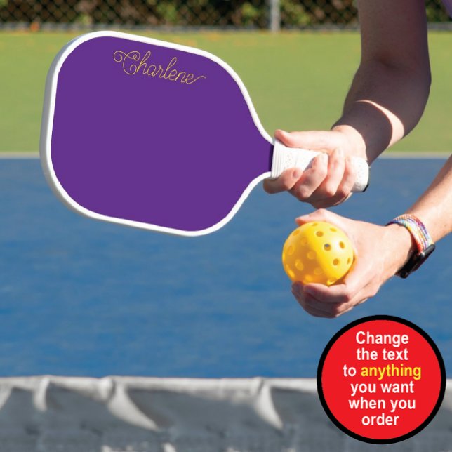 Purple Personalized Pickleball Paddle (Creator Uploaded)