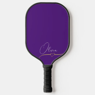 Purple Personalized Pickleball Paddle