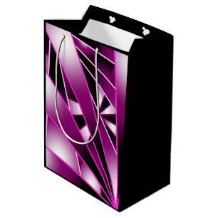 Purple Perspective Gradient Colour Fill Drawing Medium Gift Bag