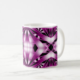 Purple Perspective Gradient Colour Filled Drawing Coffee Mug