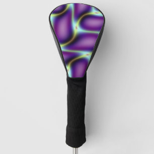 Purple Petals Design Golf Head Cover