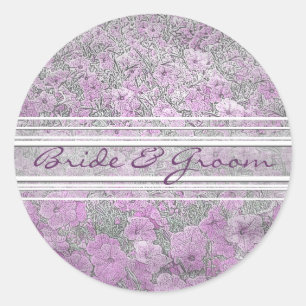Purple Petunia Elegant  Stickers
