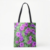 Purple Petunias Tote Bag