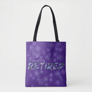 Purple Phlox Retirement Tote