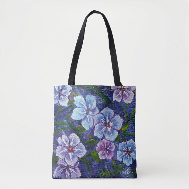 Purple Phlox Tote Bag (Front)