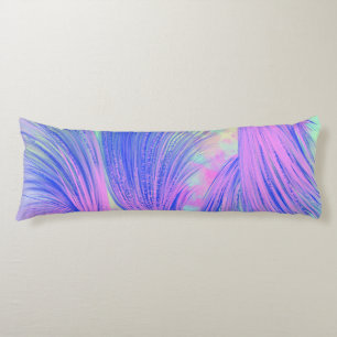 Purple Phoenix Feathers Body Pillow