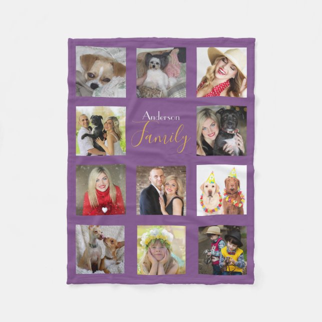 PURPLE photo couverture Collage Instagram Gold (Devant)