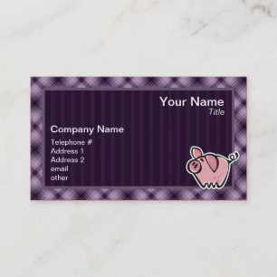 Purple Pig Business Card