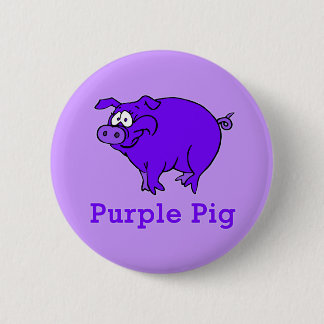 Purple Pig on Apparel, Mugs, Baby Shirts 2 Inch Round Button