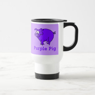 Purple Pig on Apparel, Mugs, Baby Shirts Travel Mug