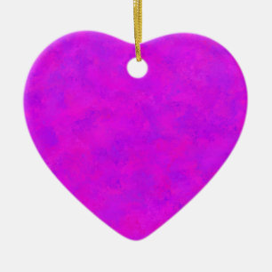 Purple Pink Abstract Pattern Ceramic Ornament