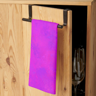Purple Pink Abstract Pattern Kitchen Towel