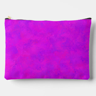 Purple Pink Abstract Pattern Large Accessory Pouch