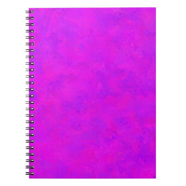 Purple Pink Abstract Pattern Notebook (Front)