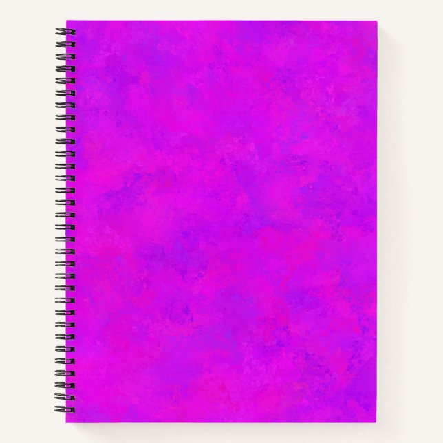 Purple Pink Abstract Pattern Notebook (Front)