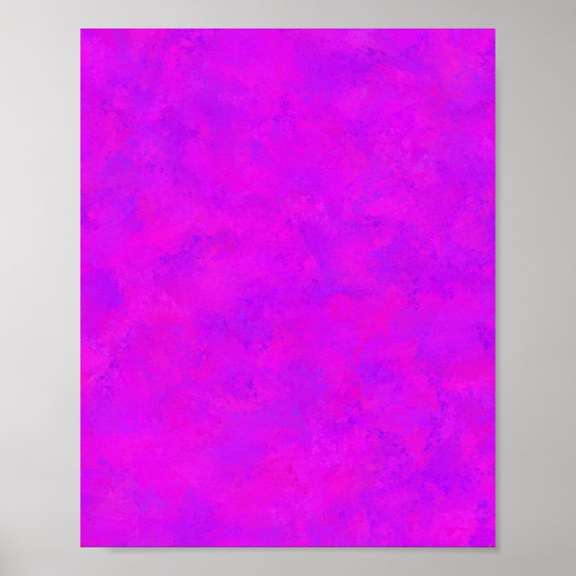 Purple Pink Abstract Pattern Poster (Front)