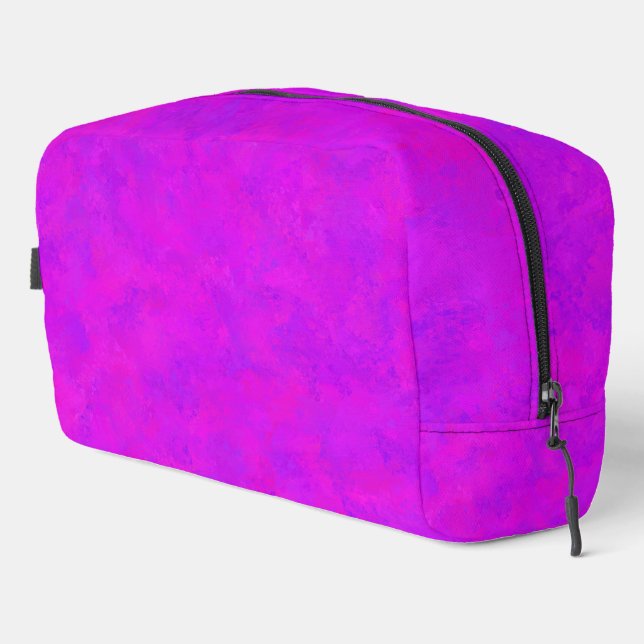 Purple Pink Abstract Pattern Toiletry Bag (Right Corner)