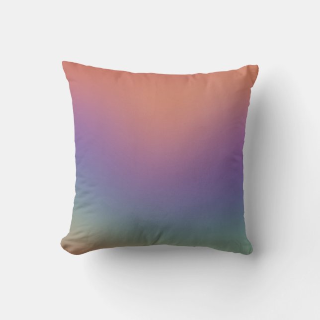 Purple Pink Aura Gradient Pillow (Front)