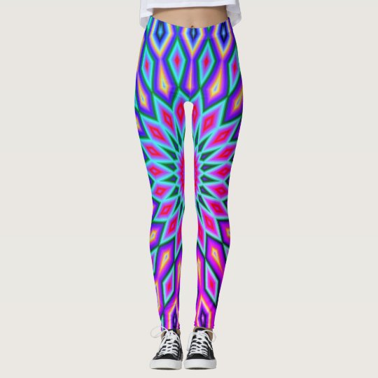 Purple & Pink Aztec Leggings