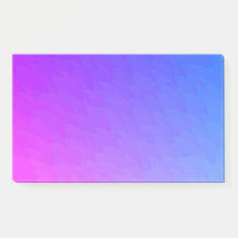 Purple Pink Blue Ombre Flame Pattern Jumbo Post It