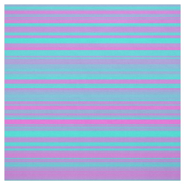 Purple Pink Blue Stripes Fabric (Swatch)