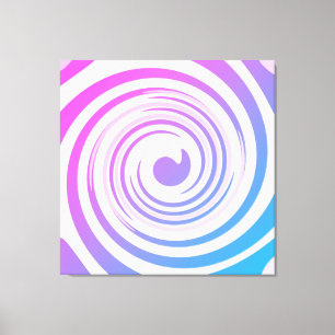 Purple Pink Blue Swirls Canvas Print