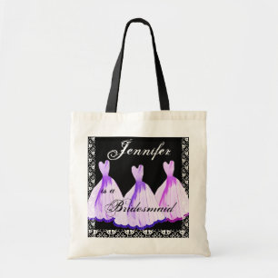 PURPLE & PINK Bridesmaid Dresses Tote Bag