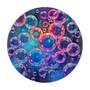 Purple Pink Bubble Magic Cutting Board