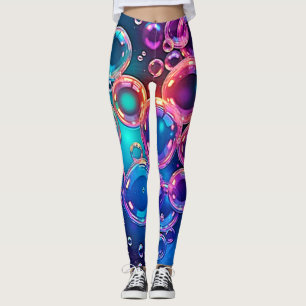 Purple Pink Bubble Magic Leggings
