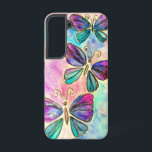 Purple Pink Butterflies Samsung Galaxy Case<br><div class="desc">Colourful Butterflies Flying Samsung Galaxy Cases or iPhone Cases - Painting - Customizable - Choose / Add Your Unique Text - Name / Colours / Font / Size / Elements - Image / more - Make Your Special Gift - Resize and move or remove and add elements / text with...</div>