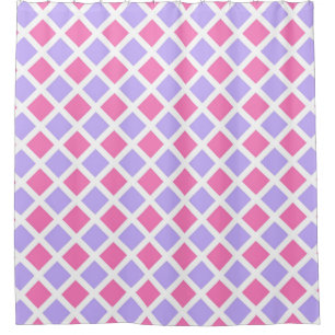 Purple Pink Chequered Diamond Pattern