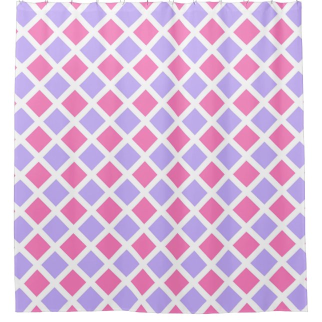 Purple Pink Chequered Diamond Pattern (Front)