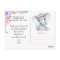 Purple pink Elephant Thank you Roses Girl Postcard