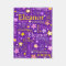 Purple pink girls name Eleanor stars pattern