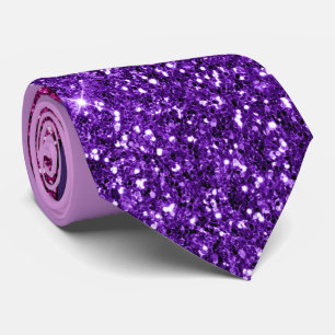 Purple & Pink Glitter Necktie