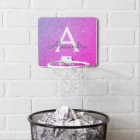 Purple Pink Glitter & Sparkle Monogram Name