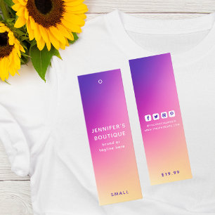 Purple Pink Gradient Boutique Price Tags