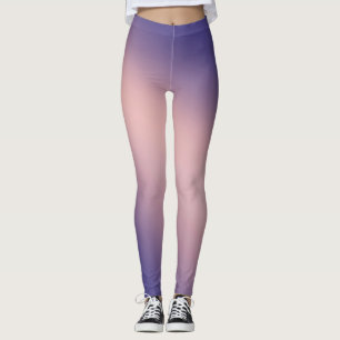 Purple Pink Gradient Ombre  Leggings