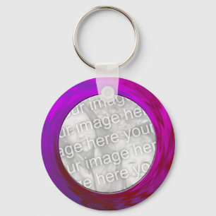 purple pink keychain