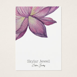 Purple Pink Lotus Earring Display Card